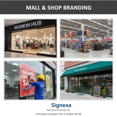 mall shop branding